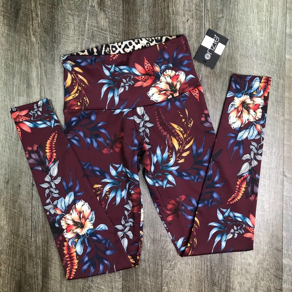 Onzie High Rise Majestic Floral Leggings Size XS